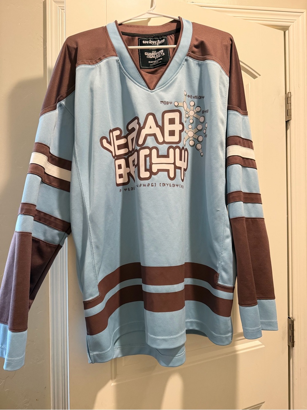 Marvel Light Guardians of the galaxy hockey jersey